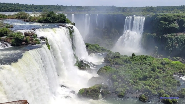 Brazylia wodospady Iguazu - widok Brazylia wodospady Iguazu - widok
